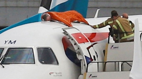 Extinction Rebellion protester climbs on plane at London City Airport
 
Extinction Rebellion protester climbs on plane at London City Airport
