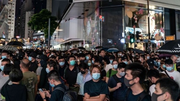 Hong Kong: Boy shot as protesters ignore face mask ban on another night of violence
 
Hong Kong: Boy shot as protesters ignore face mask ban on another night of violence