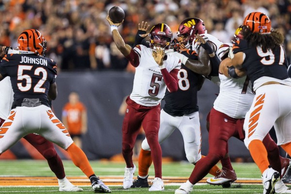 Rookie QB makes history in Washington’s shock win over Bengals, Bills dominate Jaguars: NFL Week 3 Monday review
 
Rookie QB makes history in Washington’s shock win over Bengals, Bills dominate Jaguars: NFL Week 3 Monday review