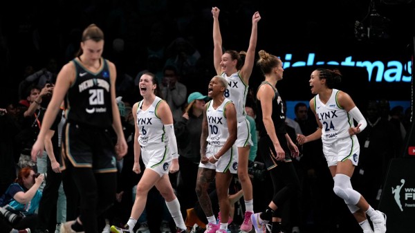 Napheesa Collier and the Minnesota Lynx stun New York Liberty in overtime to take Game 1 of WNBA Finals
 
Napheesa Collier and the Minnesota Lynx stun New York Liberty in overtime to take Game 1 of WNBA Finals