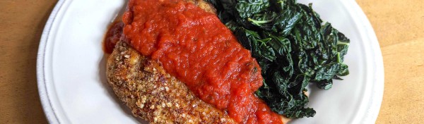 Healthy Air Fryer Chicken Parm with a Crunchy Quinoa Crust