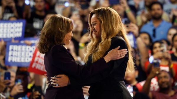 Beyonce makes rare political appearance in Texas for Kamala Harris campaign