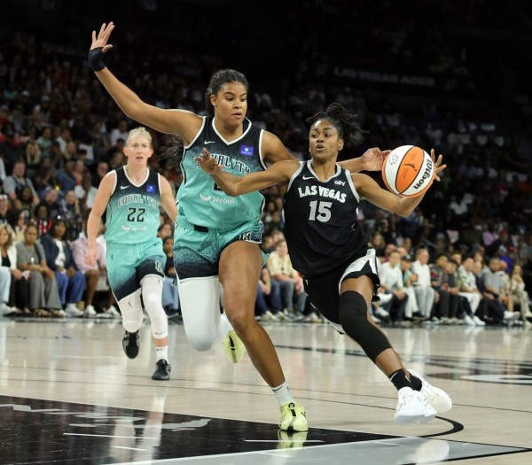 WNBA Playoffs: Las Vegas Aces stave off elimination and keep three-peat hopes alive with win against New York Liberty
 
WNBA Playoffs: Las Vegas Aces stave off elimination and keep three-peat hopes alive with win against New York Liberty