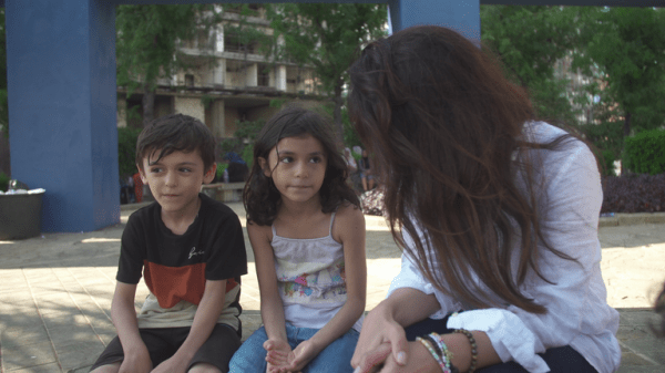 'I tell them it's fireworks': Families in Lebanon try to reassure children on the patches of grass they now call home 'I tell them it's fireworks': Families in Lebanon try to reassure children on the patches of grass they now call home