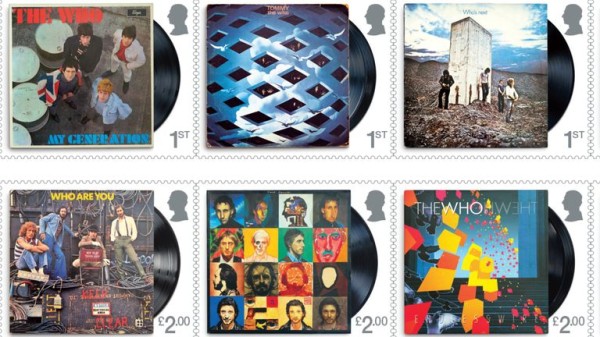 Stamps celebrate 60 years of The Who including iconic album covers