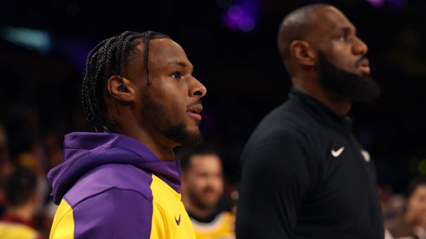 Father-son NBA time put on hold as Lakers assign Bronny James to developmental G League team
 
Father-son NBA time put on hold as Lakers assign Bronny James to developmental G League team