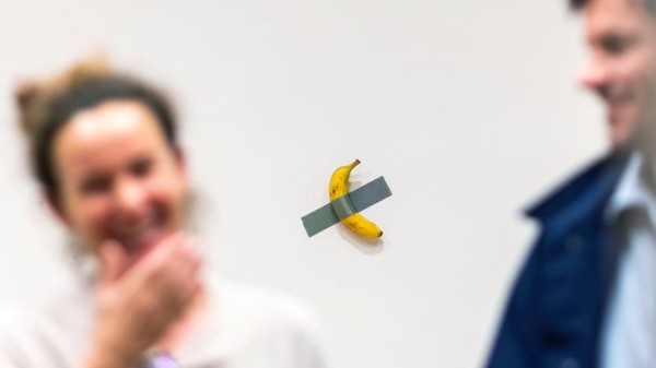 Banana duct-taped to a wall sells for $6.2m at auction