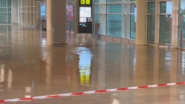 'Extreme danger' red alert for Barcelona warns of more rain on the way - with Spain still reeling from deadly floods