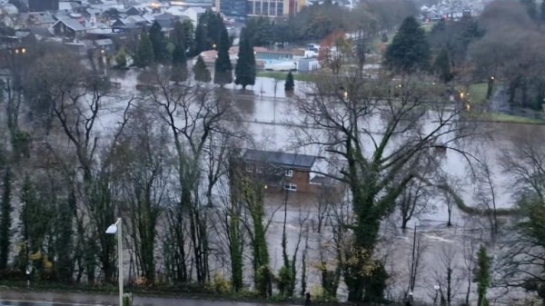 Storm Bert: Father rescues son from sinking car as floods wreak havoc Storm Bert: Father rescues son from sinking car as floods wreak havoc