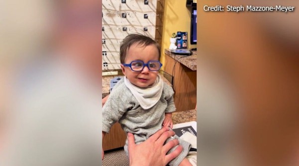 Baby's adorable reaction to his new glasses attracts worldwide attention: 'Melts hearts' Baby's adorable reaction to his new glasses attracts worldwide attention: 'Melts hearts'