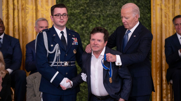 Michael J. Fox honored with Presidential Medal of Freedom for Parkinson’s research efforts Michael J. Fox honored with Presidential Medal of Freedom for Parkinson’s research efforts