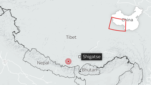 At least 95 people killed in China as 7.1 magnitude earthquake hits near Tibet holy city of Shigatse At least 95 people killed in China as 7.1 magnitude earthquake hits near Tibet holy city of Shigatse