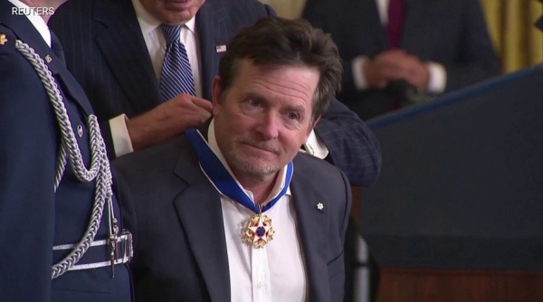 Michael J. Fox honored with Presidential Medal of Freedom for Parkinson’s research efforts Michael J. Fox honored with Presidential Medal of Freedom for Parkinson’s research efforts