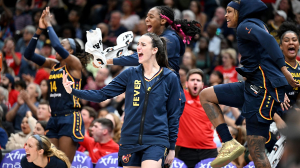 
Caitlin Clark describes rookie WNBA season as ‘life-changing’ and talks about love of Taylor Swift to Kelce brothers
