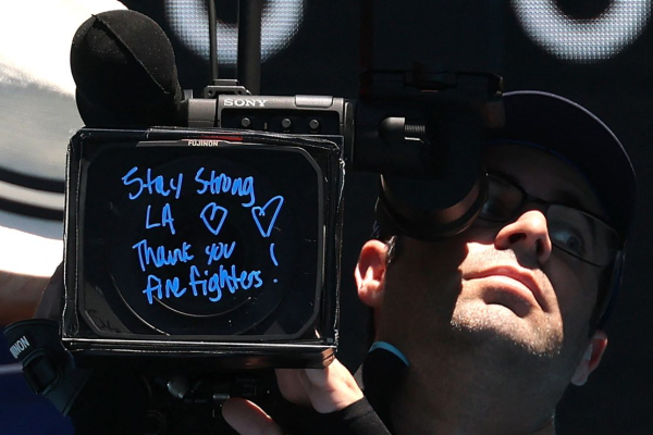 Coco Gauff writes message of support for Los Angeles after winning in Australian Open first round
 
Coco Gauff writes message of support for Los Angeles after winning in Australian Open first round