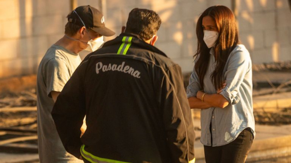 Harry and Meghan make surprise visit to hand out food to LA fires evacuees in Pasadena