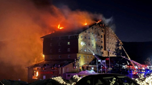Hotel fire at ski resort in Turkey kills at least 66 people - four people arrested  Hotel fire at ski resort in Turkey kills at least 66 people - four people arrested