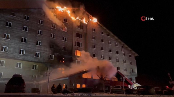 Hotel fire at ski resort in Turkey kills at least 66 people - four people arrested  Hotel fire at ski resort in Turkey kills at least 66 people - four people arrested