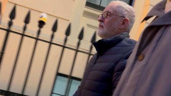 Jeremy Corbyn interviewed by police after pro-Palestine rally, Sky News understands