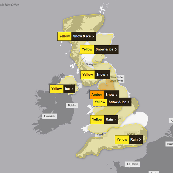 Millions of commuters face more snow, ice and rain after weekend of travel disruption