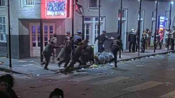 New Orleans 'terror attacker' Shamsud-Din Jabbar had ISIS flag on truck - as first victims named New Orleans 'terror attacker' Shamsud-Din Jabbar had ISIS flag on truck - as first victims named