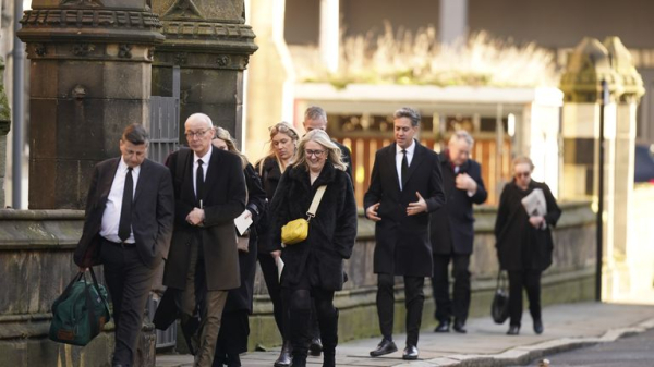 Sir Tony Blair and Gordon Brown lead tributes to Lord Prescott at his funeral Sir Tony Blair and Gordon Brown lead tributes to Lord Prescott at his funeral