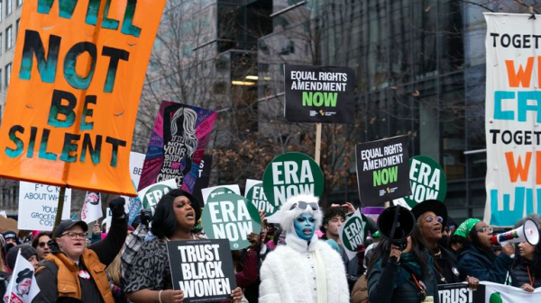 Thousands march in Washington DC ahead of Donald Trump's inauguration