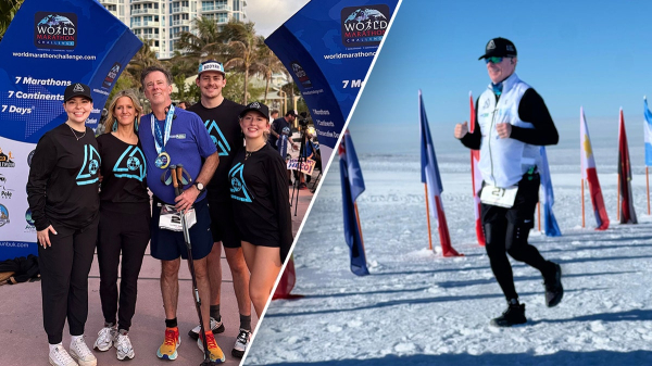 American doctor, cancer survivor runs 7 marathons on 7 continents in 7 days