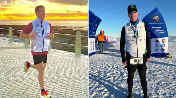 American doctor, cancer survivor runs 7 marathons on 7 continents in 7 days