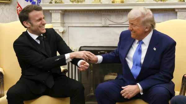 Macron says Ukraine ceasefire 'must not mean surrender' - as Trump claims Russia wants 'to end this war'