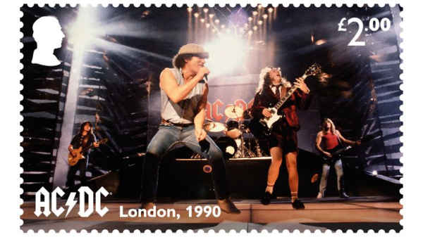 New AC/DC stamps to celebrate 50th anniversary of rock band's debut album High Voltage