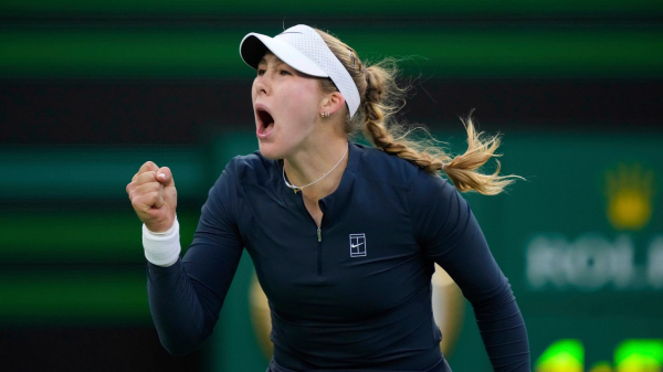 17-year-old Mirra Andreeva continues to make history after reaching final of Indian Wells with victory over Iga Świątek
 
17-year-old Mirra Andreeva continues to make history after reaching final of Indian Wells with victory over Iga Świątek