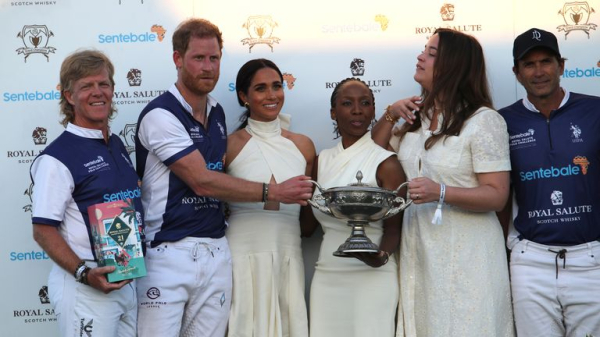 Charity boss says Prince Harry asked for public message of support for Meghan after polo fundraiser 'went badly' Charity boss says Prince Harry asked for public message of support for Meghan after polo fundraiser 'went badly'