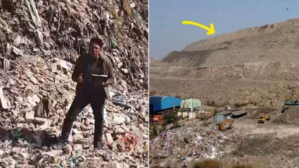 Ghazipur landfill: The 70-acre 'garbage mountain of Delhi' - where nearby residents are being 'slowly poisoned' Ghazipur landfill: The 70-acre 'garbage mountain of Delhi' - where nearby residents are being 'slowly poisoned'