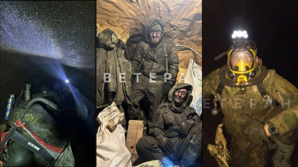 Russian forces creep through disused gas pipeline in attempt to launch surprise attack on Ukrainian soldiers Russian forces creep through disused gas pipeline in attempt to launch surprise attack on Ukrainian soldiers