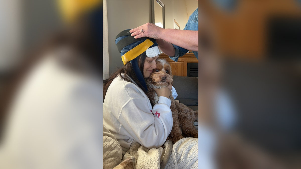 Woman says dog detected her breast cancer before doctors did: 'He's known this whole time' Woman says dog detected her breast cancer before doctors did: 'He's known this whole time'