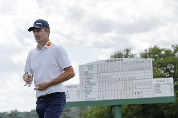 
Rory McIlroy and Bryson DeChambeau cut into Justin Rose’s lead at the Masters
