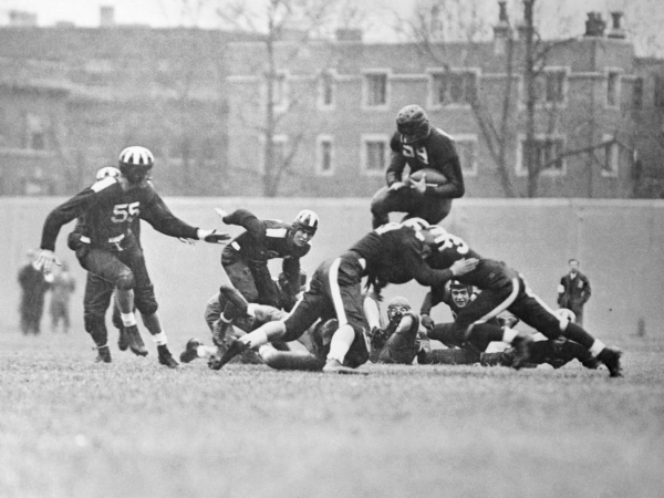 He was the first player ever to be drafted in the NFL, but he never played a professional game
 
He was the first player ever to be drafted in the NFL, but he never played a professional game