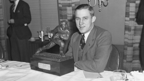 He was the first player ever to be drafted in the NFL, but he never played a professional game
 
He was the first player ever to be drafted in the NFL, but he never played a professional game