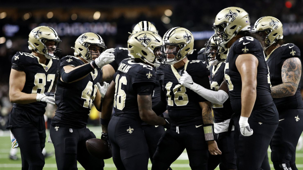 New Orleans Saints win lawsuit over fleur-de-lis trademark filed by ‘direct descendant of the Kings of France’
 
New Orleans Saints win lawsuit over fleur-de-lis trademark filed by ‘direct descendant of the Kings of France’