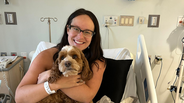 Woman says dog detected her breast cancer before doctors did: 'He's known this whole time' Woman says dog detected her breast cancer before doctors did: 'He's known this whole time'