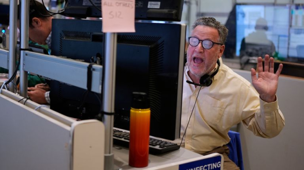 A red wall on Wall Street - but President Trump appears to believe it will all work out A red wall on Wall Street - but President Trump appears to believe it will all work out