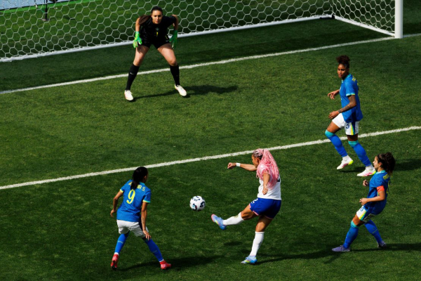 Trinity Rodman proves star credentials on goalscoring return to US women’s team
Trinity Rodman proves star credentials on goalscoring return to US women’s team