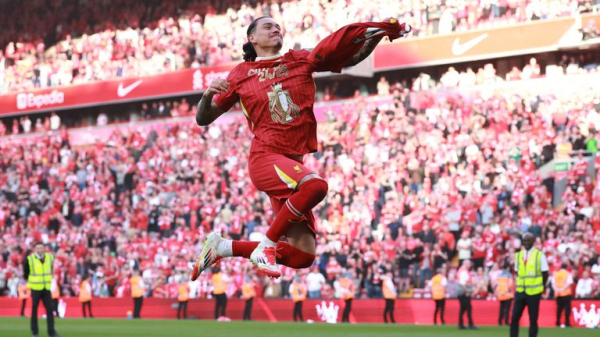 Liverpool win Premier League title to equal Man Utd's record Liverpool win Premier League title to equal Man Utd's record