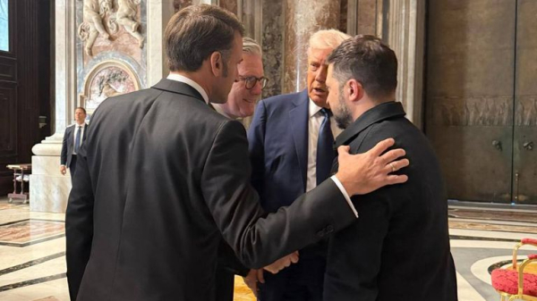 Trump and Zelenskyy hold potentially 'historic' meeting ahead of Pope's funeral