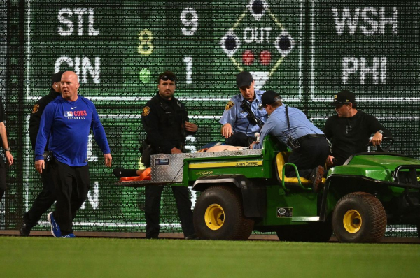 
Fan hospitalized after scary fall from outfield wall during Cubs and Pirates game
