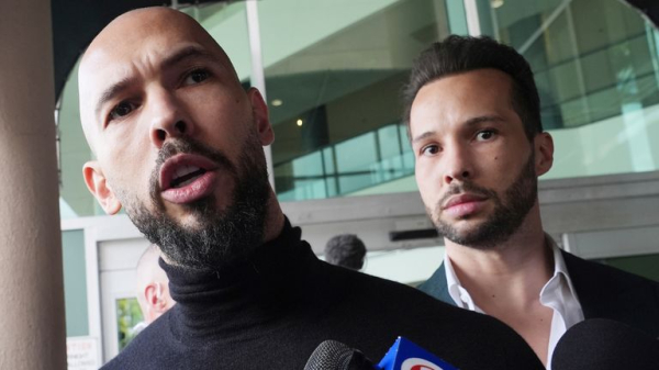 Andrew Tate and his brother Tristan charged with rape in the UK Andrew Tate and his brother Tristan charged with rape in the UK