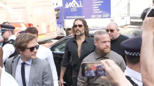 Comedian and actor Russell Brand bailed after appearing in court charged with rape and sexual assault Comedian and actor Russell Brand bailed after appearing in court charged with rape and sexual assault