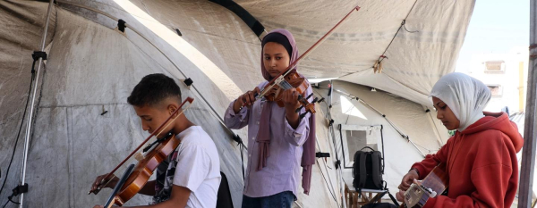 Songs of hope rise from Gaza’s ruins
 Songs of hope rise from Gaza’s ruins