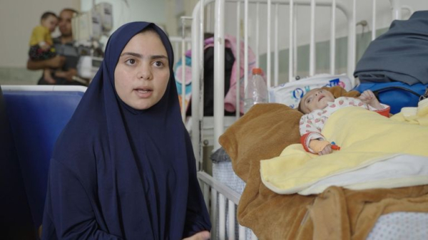 Mum of emaciated baby in Gaza says 'I lost my husband... I don't want to lose her'